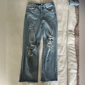 Wild Fable straight leg, ripped blue jeans size 2